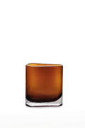 glass vase assymetric squircle  shape tube,series: BADEN00AM