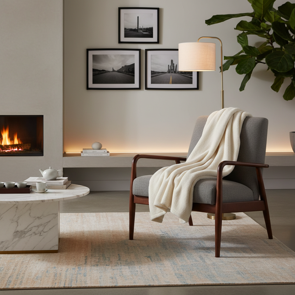 Premium Cozy Living Room Throw Blanket