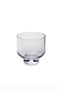 Modern low vase/bowl, sober design, cyrstal clear, OMA15TR