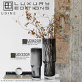 slim long vase, modern classic style, UDINE 32GR luxury glass 9mm