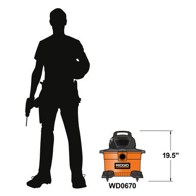 RIDGID 6-Gallon Wet/Dry Vac