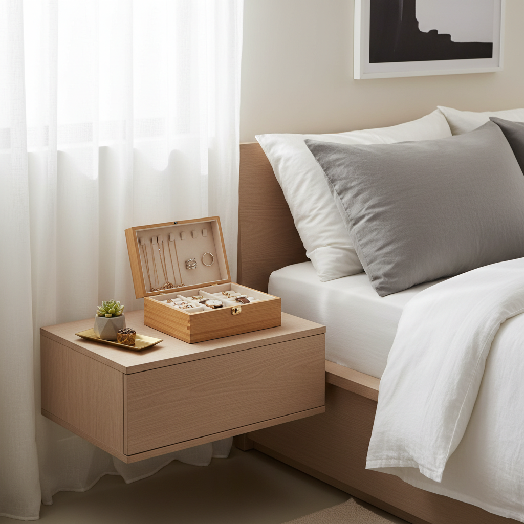 Wooden storage box lifestyle